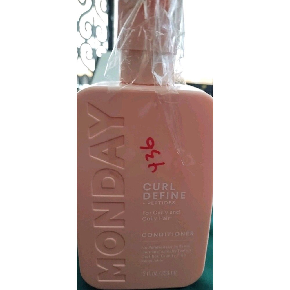 MONDAY HAIRCARE Curl Define Conditioner 12oz, Nourishing Curls, Coconut Oil New
